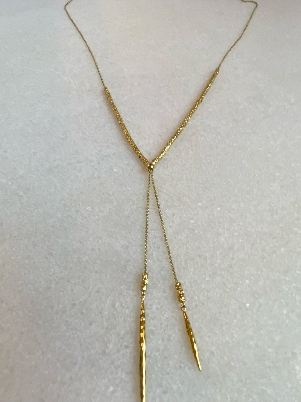 Gorjana Laguna Lariat Necklace in Gold